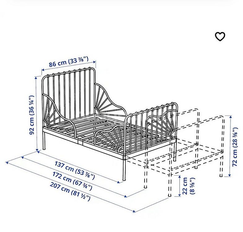 이케아 민넨 침대, 매트리스, 매트리스커버, 베드텐트포...--1