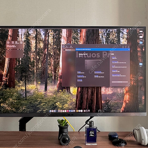 asus proart pa32ucg-k + 카멜마운트 고중량 모니터암