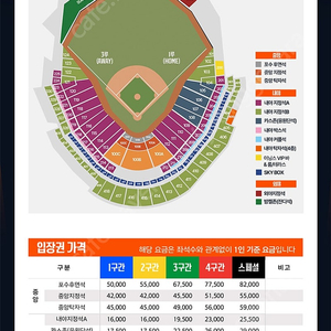 한화 vs KT 대전야구장 6월 3일 4일 1루 내야지정석A 2연석 양도합니다