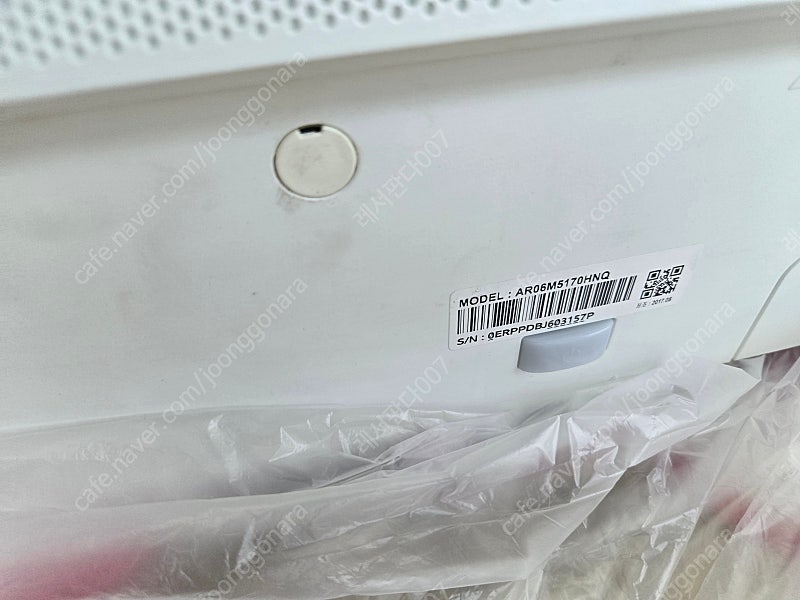 삼성 무풍 투인원 벽걸이 ,ar06m5170hnq 이미지