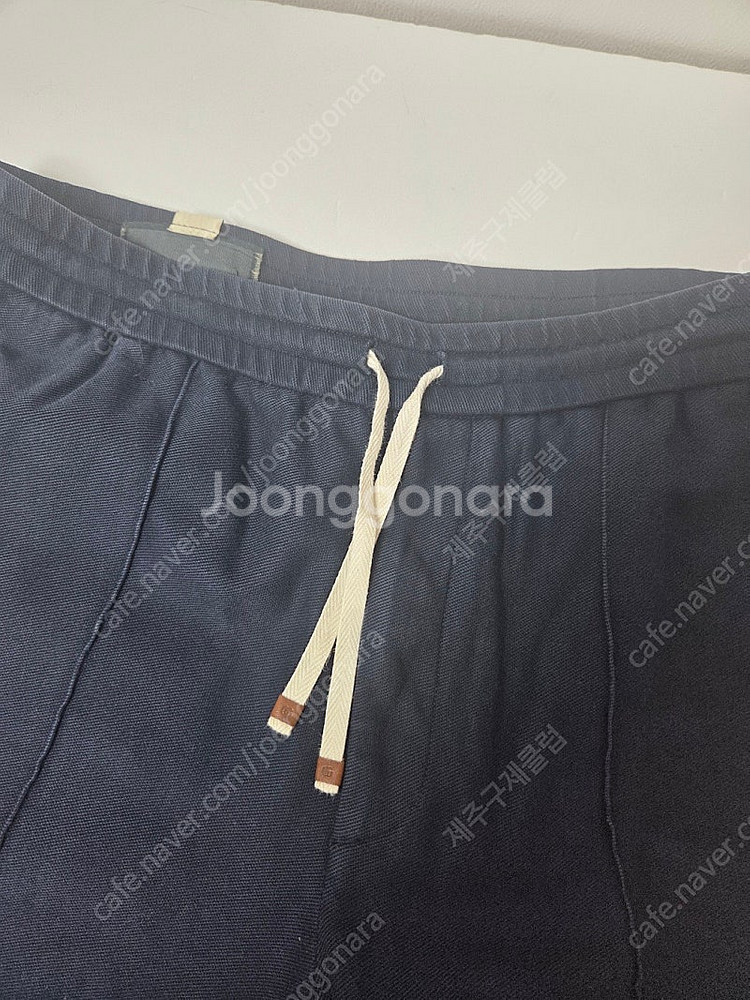 구찌 남성 삼선 트레이닝 팬츠 네이비(XL)--5
