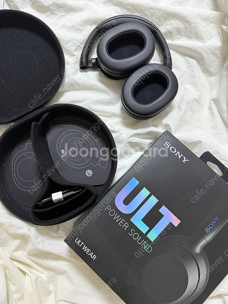 소니 SONY ULT WEAR 헤드폰 블랙--0