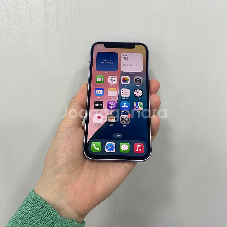 91963 아이폰12미니 퍼플 64GB 부산 중고폰 팝...--0