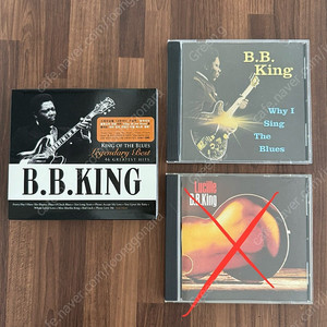 [중고음반/CD] 비 비 킹 B.B.King, Legendary Best: King of the Blues(2CDs) / Why I Sing The Blues