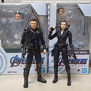 shf 엔드게임 호크아이 블랙위도우 일괄판매