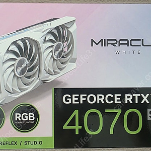 MIRACLE X3 4070 SUPER 12GB 팝니다
