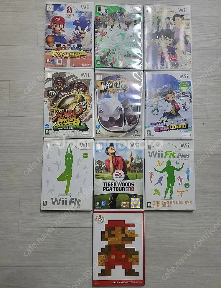 닌텐도 Wii 위 베이징올림픽,레이맨엽기토끼2,파워사커--0