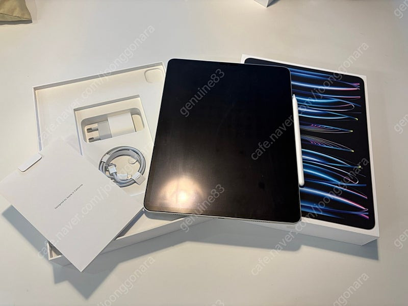 아이패드 프로 12.9 6세대 M2 256gb wifi 실버 S급 + 애플펜슬 2세대 정품--2