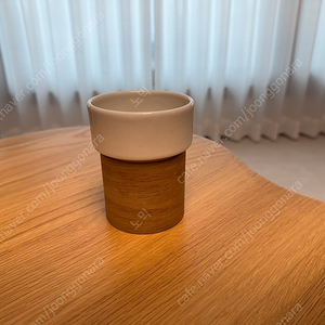 톤피스크 머그컵 + 우드홀더 240ml