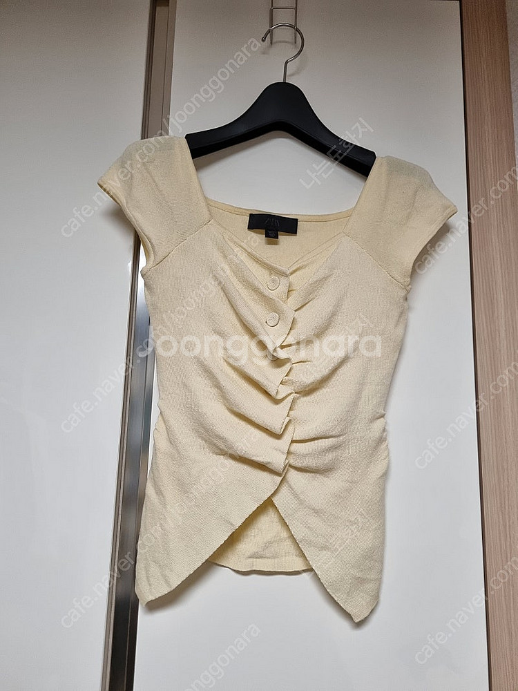 자라 셔링 니트탑 S사이즈--2