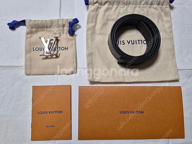 루이비통 남성 LV 리버서블 나만의 벨트 35mm 은장...--0