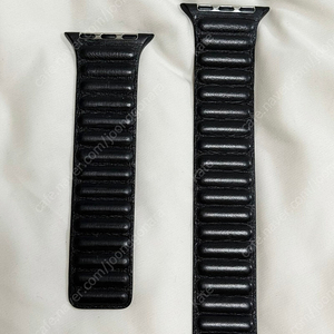 Apple 정품 애플워치 가죽링크 스트랩 블랙 40MM M/L
