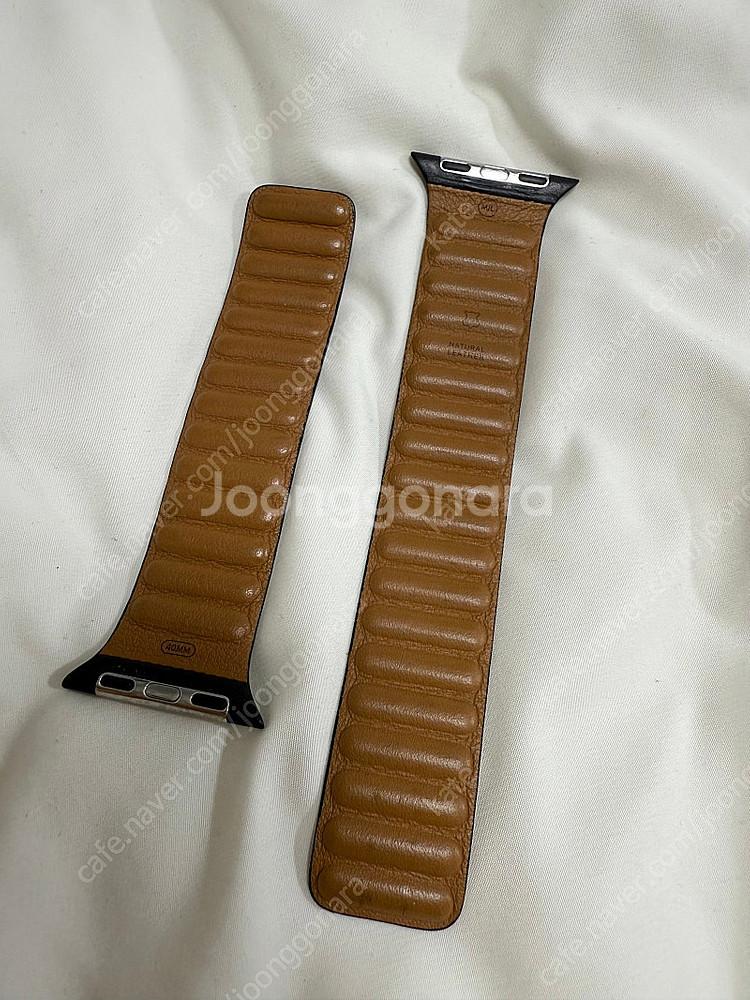 Apple 정품 애플워치 가죽링크 스트랩 블랙 40MM...--2