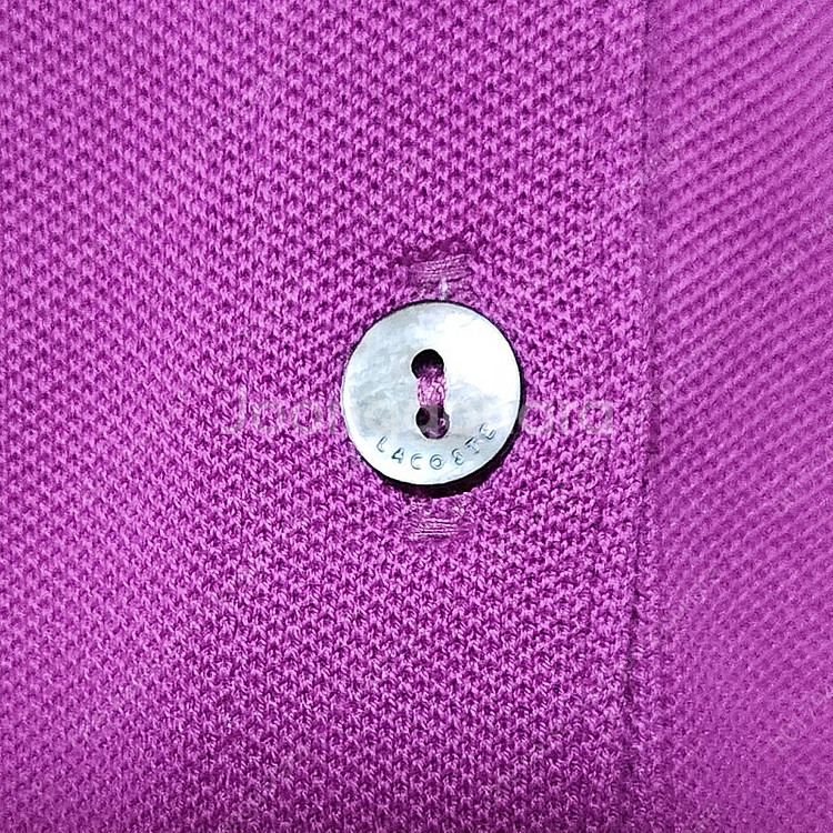 lacoste 라코스테 자주색 카라티 피케셔츠--4
