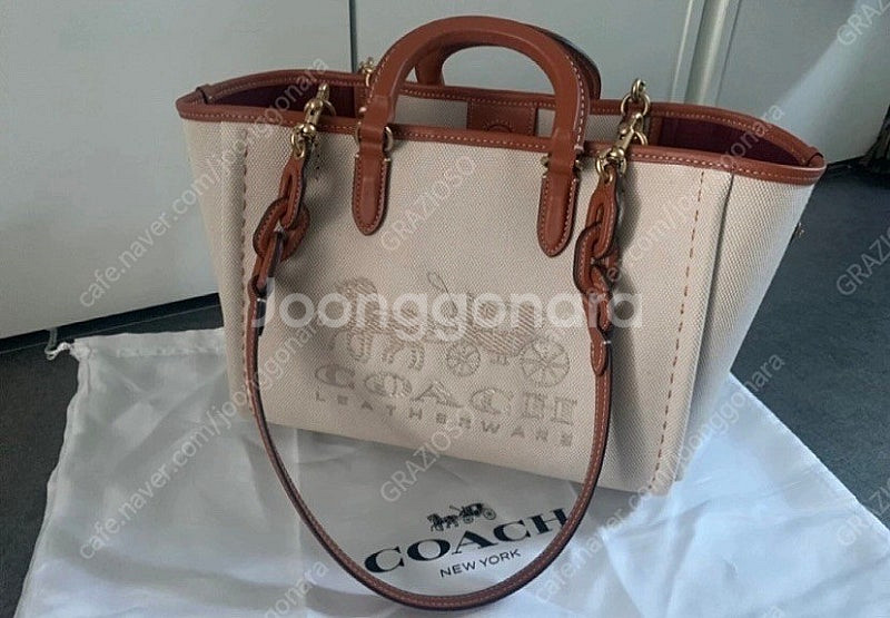 코치 리즈 캔버스백--0