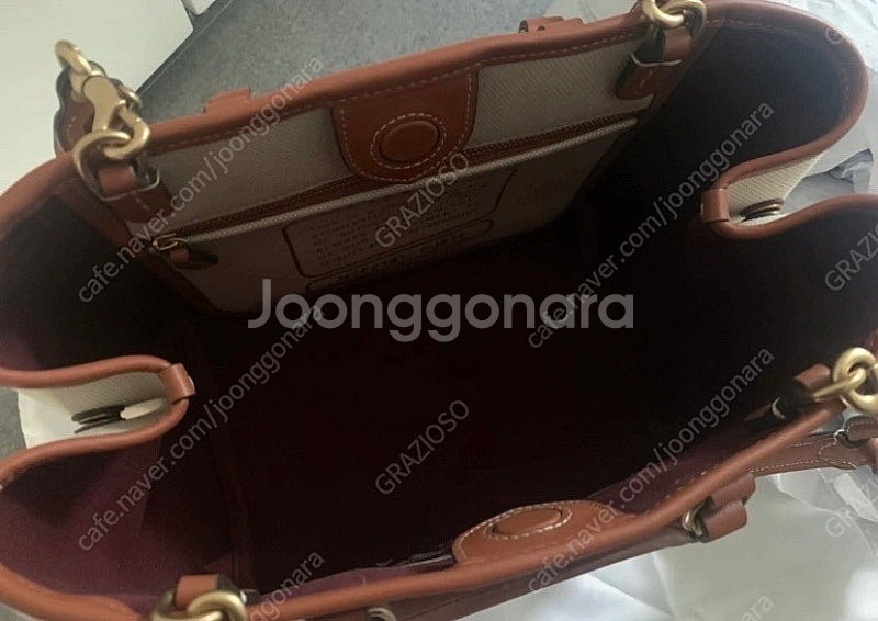 코치 리즈 캔버스백--5