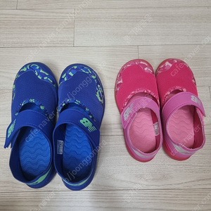 뉴발란스키즈 아쿠아슈즈(파20,핑17)