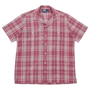 [M] 1990s Polo Ralph Lauren Check Shirt 폴로랄프로렌 체크 셔츠 린넨 라미 90년대 빈티지