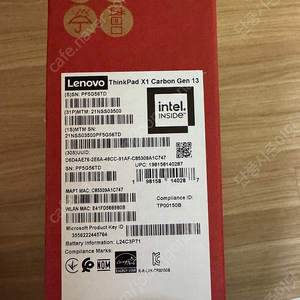 ThinkPad X1 Carbon Gen 13 새상품 미개봉