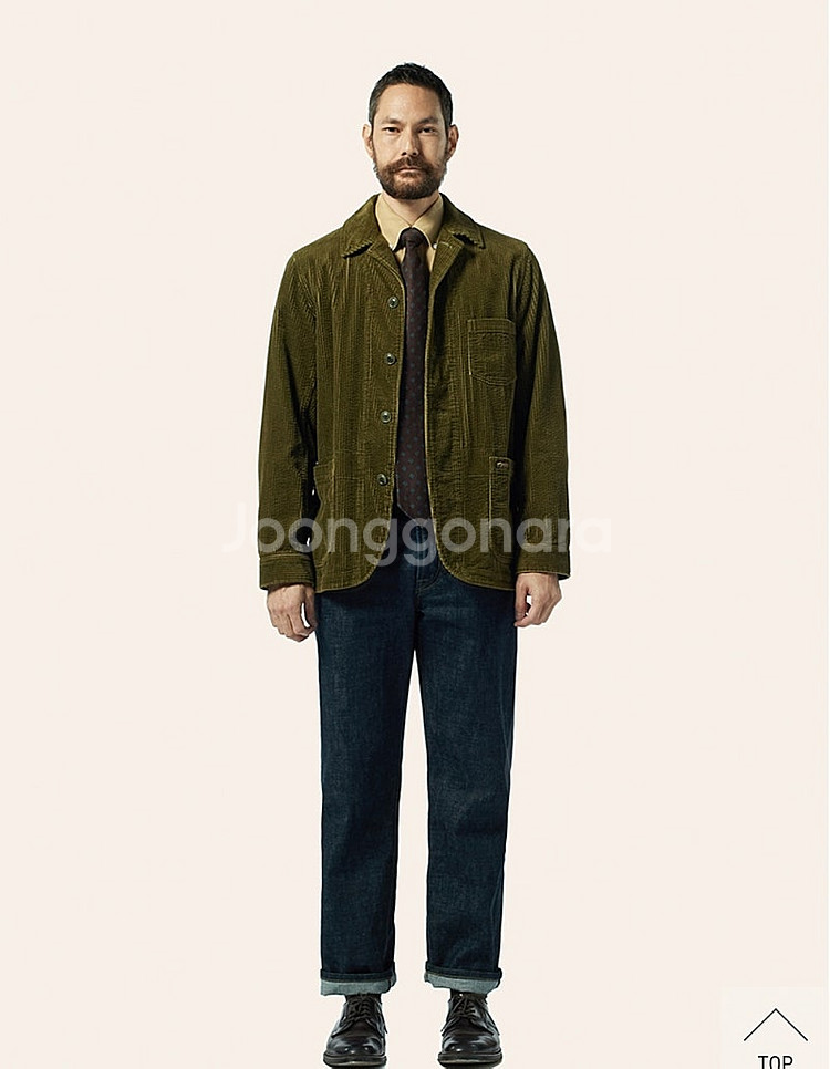 바스통 137CR 엑스라지 사이즈 (코듀로이 소재 워크자켓)--2