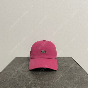 슈프림X라코스테 워시드 핑크 볼캡 모자