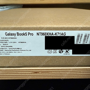 [새제품] 갤럭시북5 프로 NT960XHA-K71A 판매합니다.