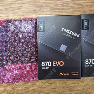 삼성 SSD 870EVO 4TB (SATA) 4개(미개봉 2개, 개봉2개)