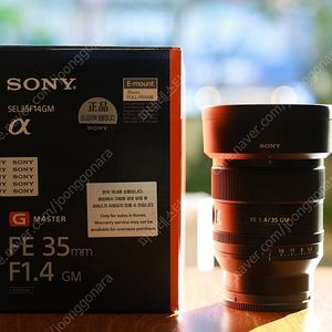 Sony FE 35mm F1.4 GM SEL35F14GM 소니 풀프레임 FE마운트 렌즈