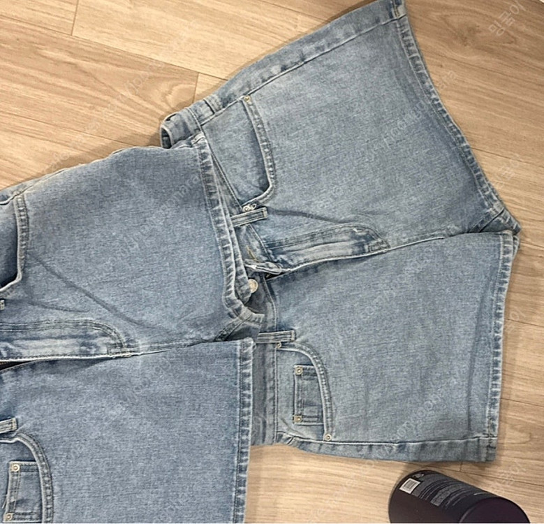 (새상품) 프렌치오브 연청 데님 반바지 m 이미지