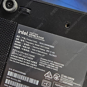 Intel nuc 13세대 i5 / 32g ram / ssd 128g