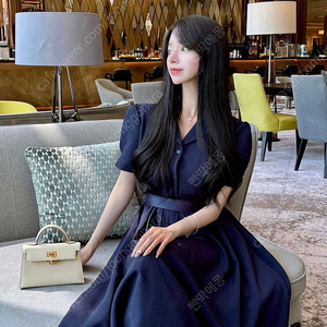(새상품) 메이윤 플리에 셔츠 드레스 네이비 S