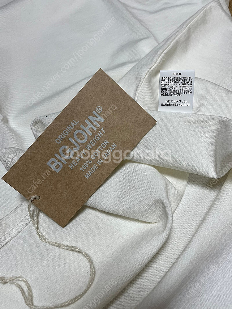 [XL] 빅존 헤비웨이트 포켓티 반팔티 화이트--3