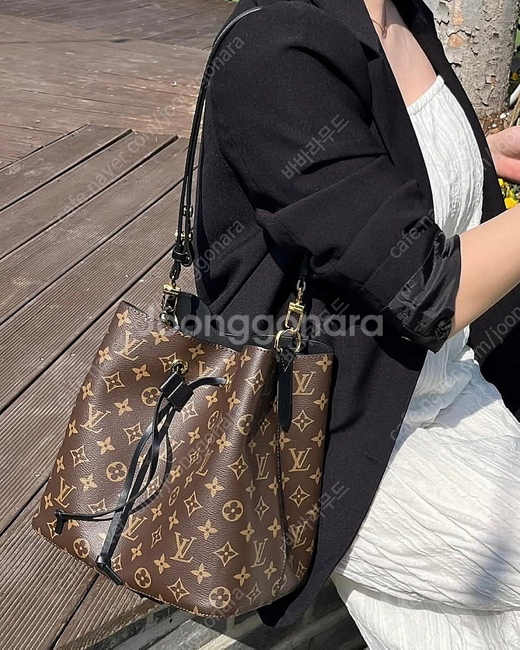 루이비통 네오 노에 mm 모노그램 블랙--9