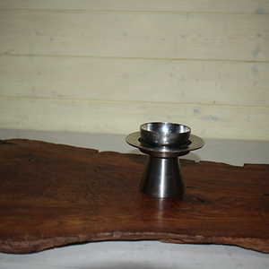 1 백동 유기 술잔 및 잔받침 1개 제사 성묘 명절 추석 설날 차례상 조상 추도식 찻상 목기 그릇 술병 찻잔 이미지