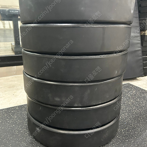 크로스핏 헬스 중량 원판 범퍼 플레이트 55파운드/25kg
