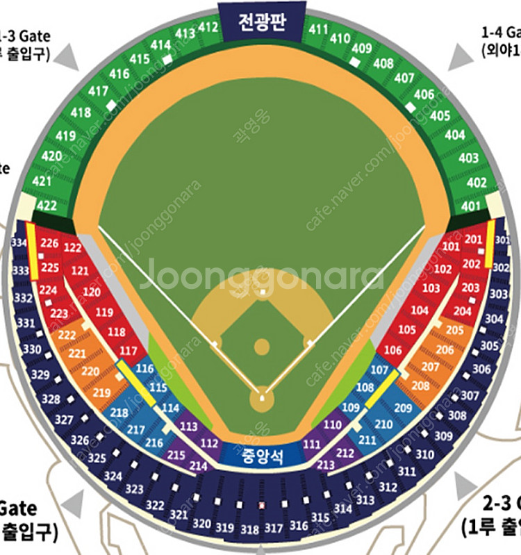 6/3(화) 두산 vs 기아 3루 오렌지석/네이비석 판...--0