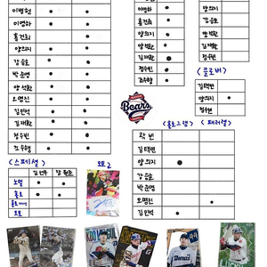 KBO카드 클로버 정수빈 김택연 삽니다