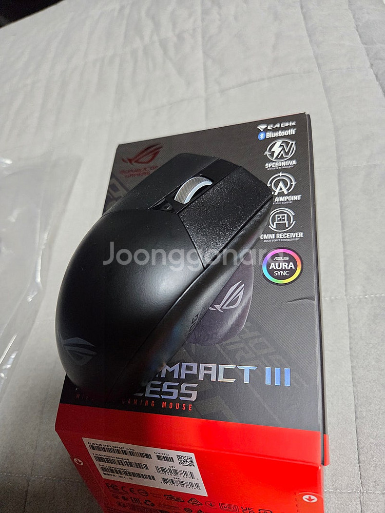 아수스 rog impact3 무선 마우스 임팩트3 무선--1