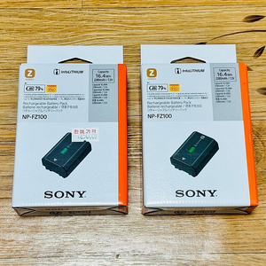 미개봉 _ 소니 카메라 배터리 NP-FZ100 판매 2개 13만