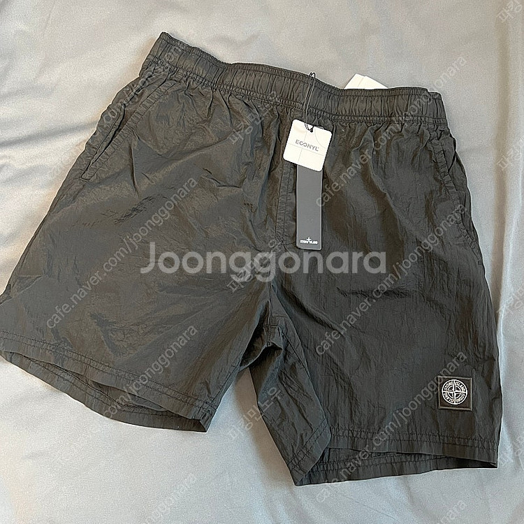 스톤아일랜드 B0943 나일론 메탈 스윔 팬츠 블랙 L...--0