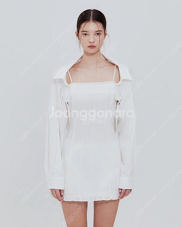 낫유어로즈 베이비 셔츠 볼레로 (화이트)--1