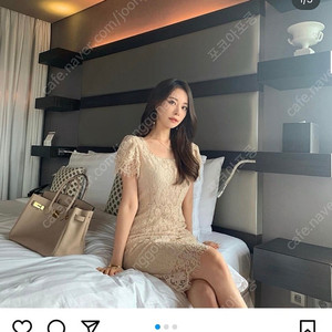로아르 아옳이 베이지 레이스 원피스