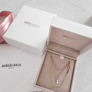 미니골드 14k 랩그로운다이아 목걸이