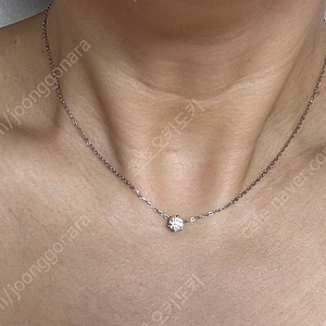 18K 우신 5부 다이아목걸이 판매해요