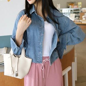 연청 데님크롭청남방(택포)