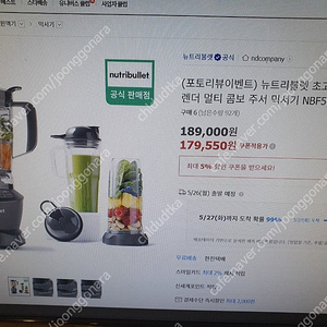뉴트리불렛파워초고속블렌더(NBF500DG)