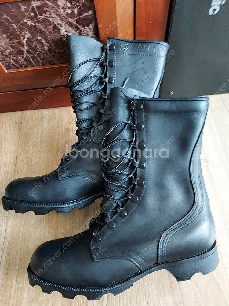 밀리터리 박스손잡이 미국산가죽군화 각--5