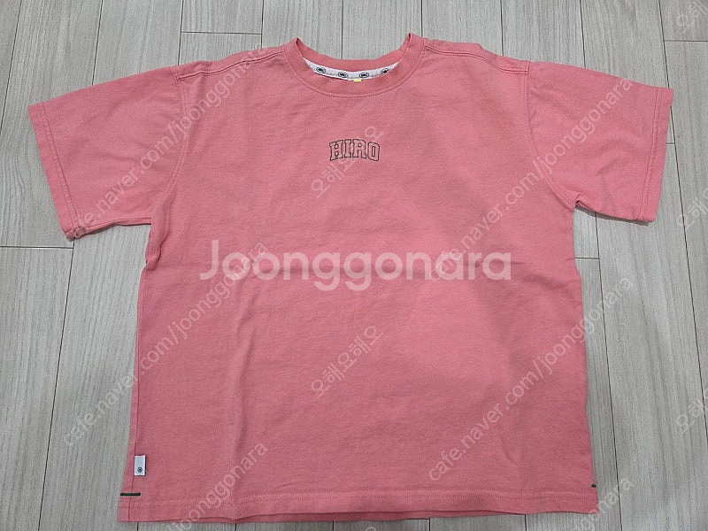 히로 블랭크 티셔츠 코랄 140--0
