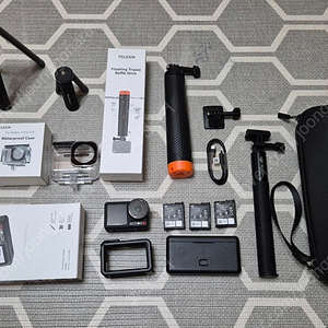 (S급)DJI 오즈모 액션5프로 어드벤쳐 콤보 + 정품가방 + 다이빙킷 + 추가 악세사리