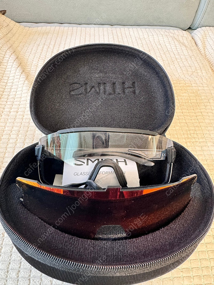 스미스 고글 와일드캣 매트블랙 크로마팝 레드 렌즈+투명렌즈 전체구성품 O--5